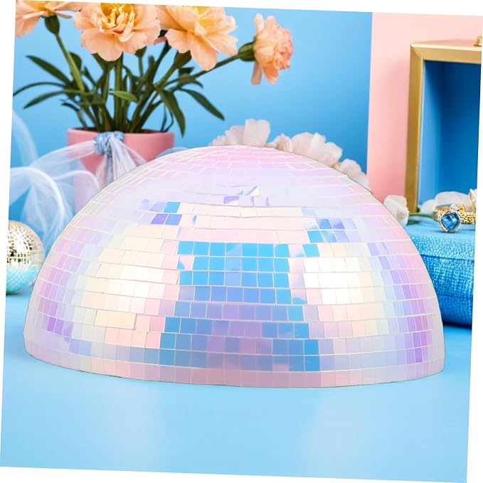 Disco Bola Espejada Decorativa Media Esfera 15 cm miniatura 7