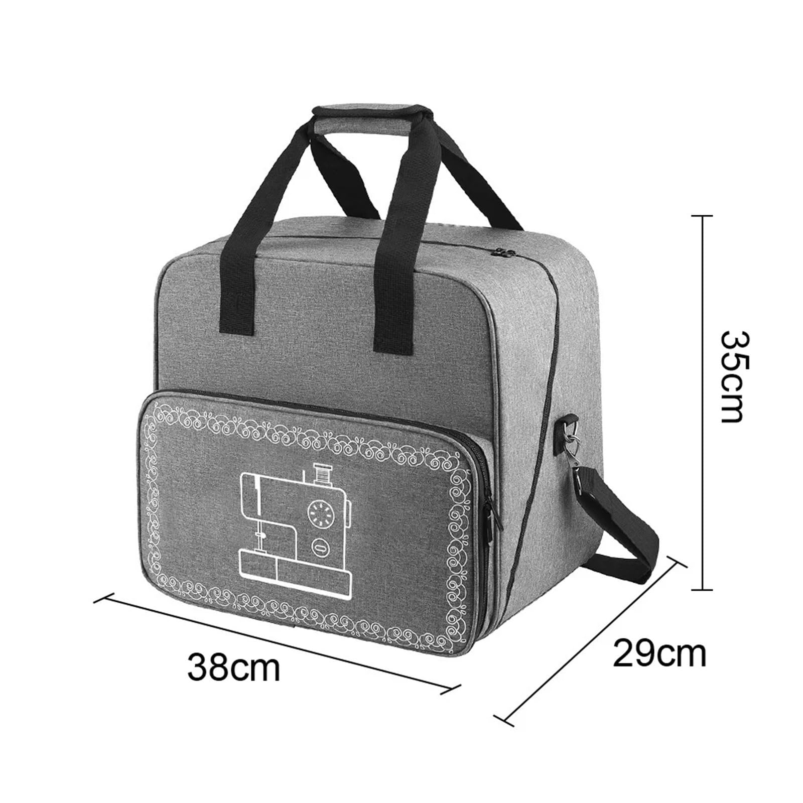 Bolsa de Gran Capacidad for máquina Coser, portátil, for Viaje, for Guardar Hilo, Organizador for el hogar, Accesorios(Gray)