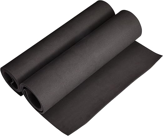Bright Creations 2-Pack EVA Foam Rolls, 3mm Thick High-Density Formable Black Foam Sheets for Crafting, Cosplay Costumes, DIY Armor and Halloween Decorations, 14 x 39-Inch Roll