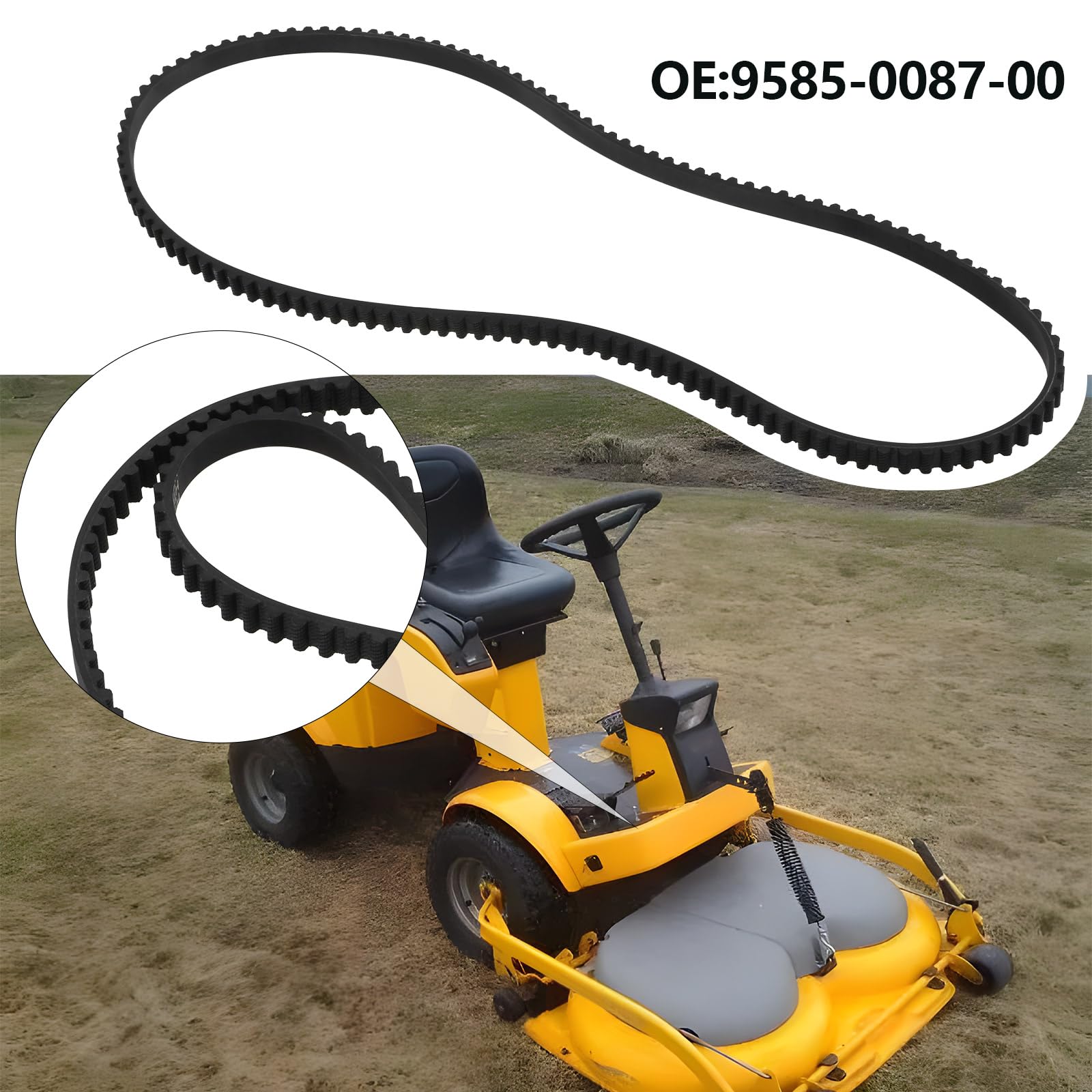 VGOL Lawn Mower Deck Belt HTD1040-8M-12 Timing Belt Replacement Part 9585-0087-00 Compatible with Stiga Park 102M/Villa 102M Mower - Image 2