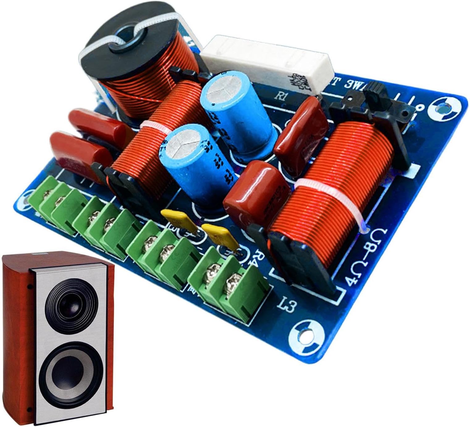 3 Way Crossover - Versatile Tweeter Speaker Crossover | Multi-Way Compact High-Output Frequency Divider for Repair Maintenance Modification Sound Systems Audio Systems Enhanced Clarity