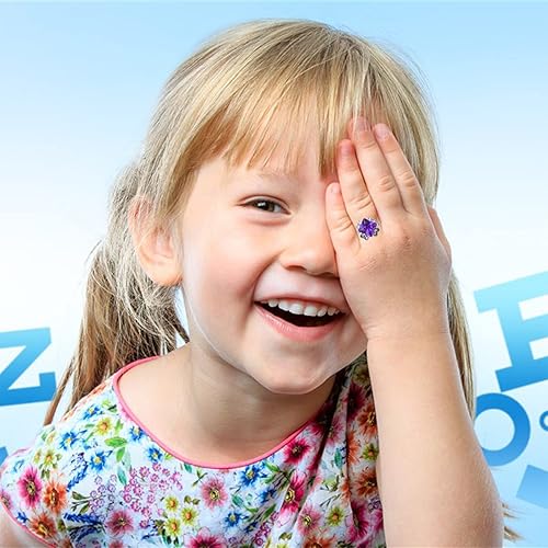 Miniatura 35 de SOTOGO 100 piezas de anillos de joyería para niña, anillo de juego de simulación y anillo de vestir, regalo para niñas pequeñas