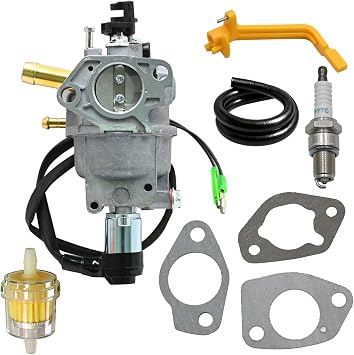 Priprilod Carburetor with Gaskets & Fuel Filter Compatible with Firman H07553 7500-9400 Watts Dual Fuel Generator Compatible with 380723515 Generator Carburetor Parts