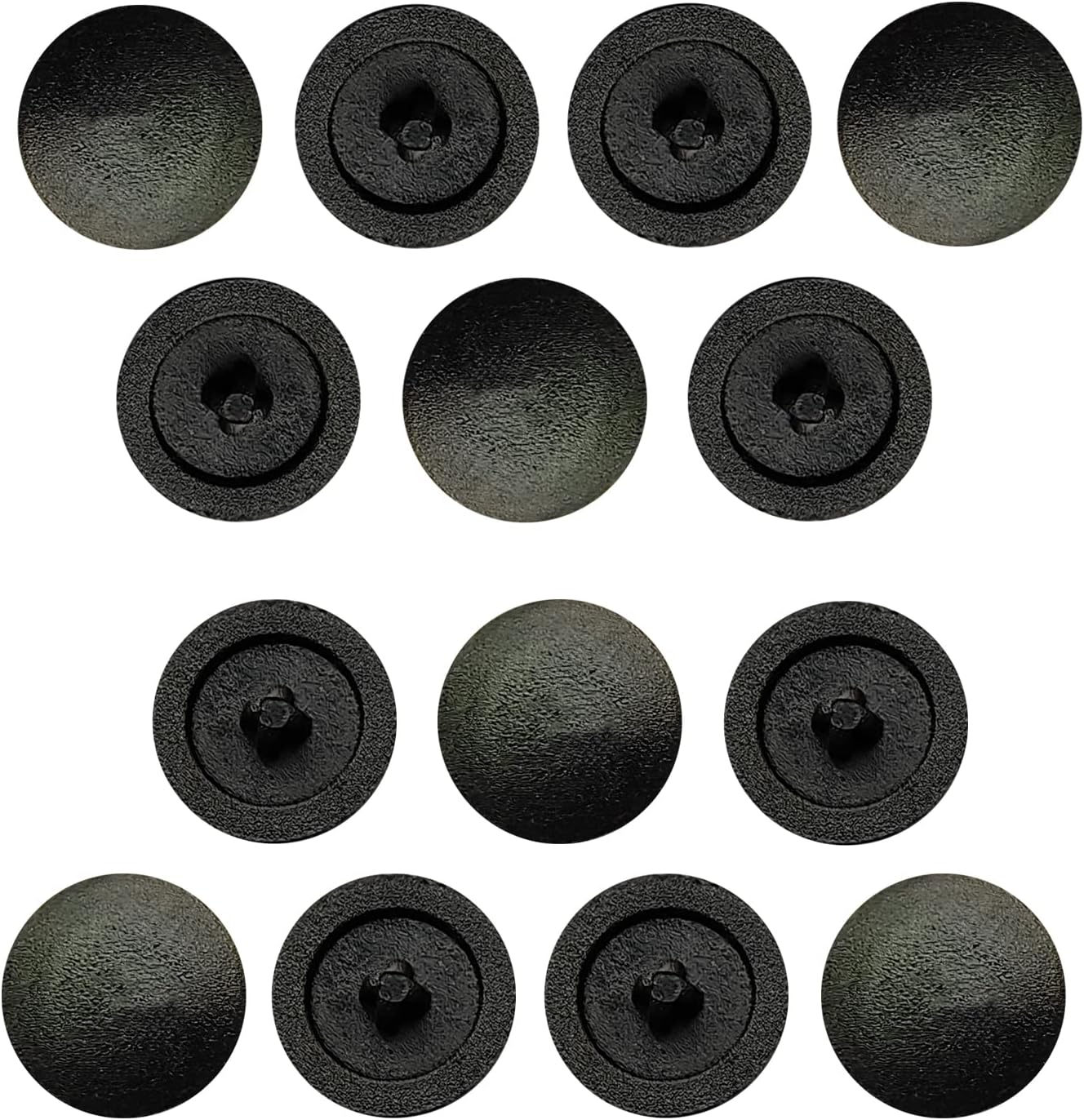 50PCS Black Screw Cover Caps, Diameter 12MM Plastic Cross Head Screw Cover Caps, Snap-in Cover Caps Fit Phillips Screw, Screw Decorative Covers for Furniture, Wardrobe, Cabinet Shelf