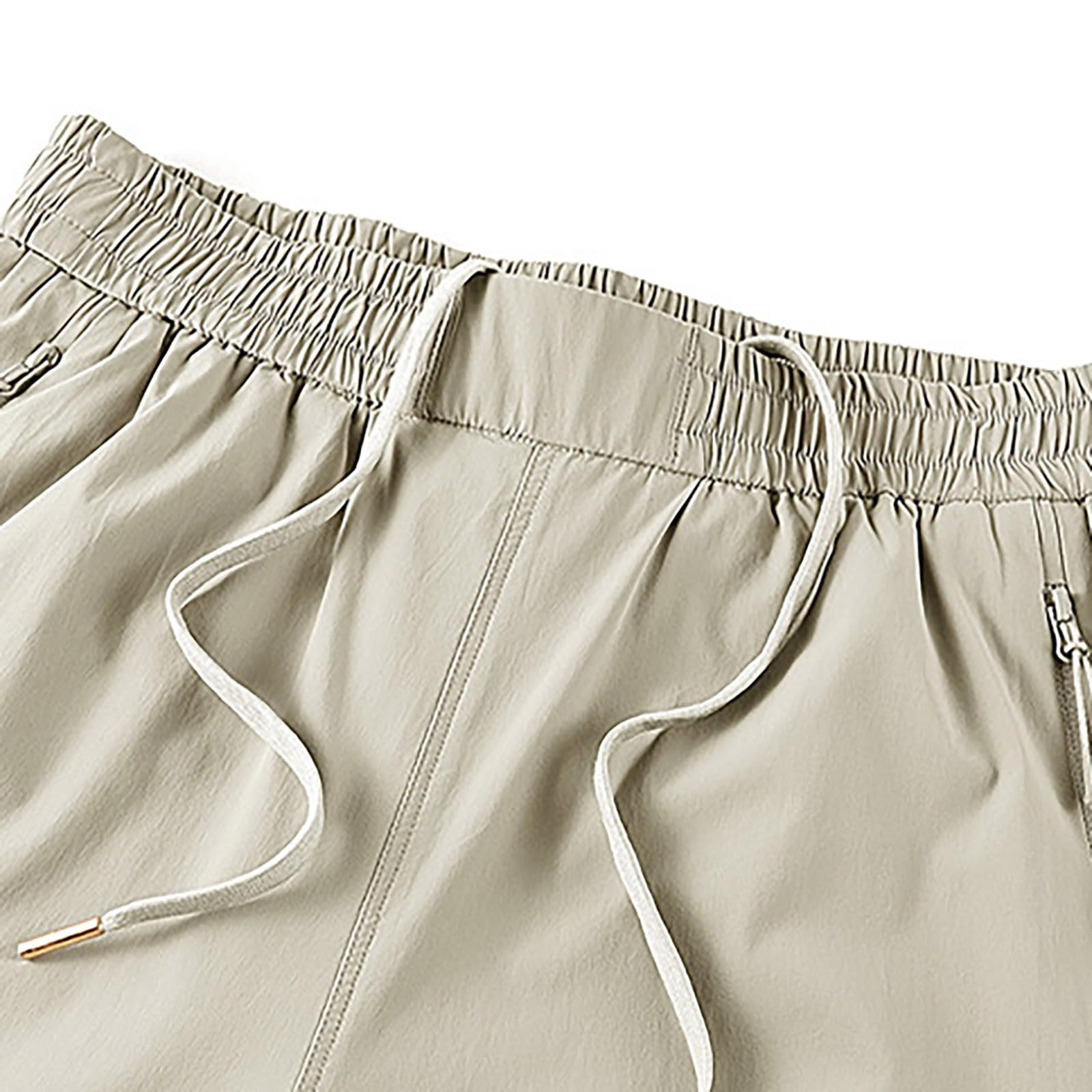 YRxUIAI Pantalon cargo pour homme, coupe ajustée, pantalon de travail, tactique, de randonnée, décontracté, respirant, multi-poches
