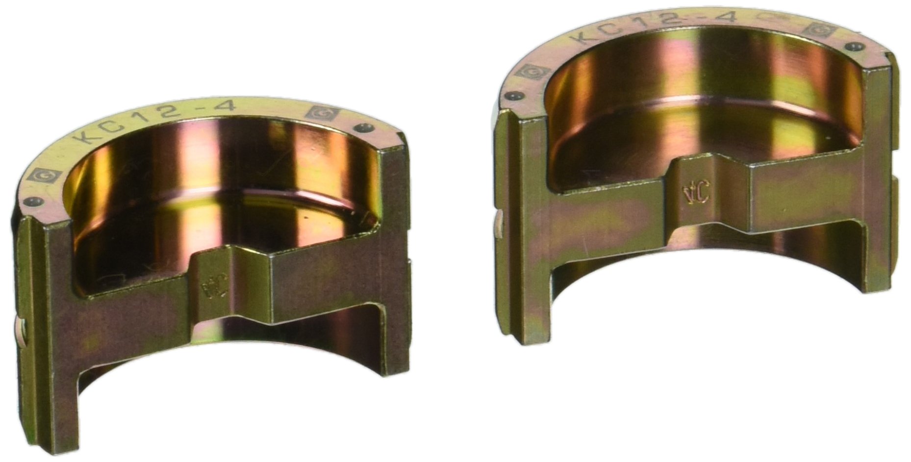 Greenlee KC12-600 圧着工具ダイス Greenlee KC12-3⁄0 ダイス、クリンプ #3⁄0 銅、オレンジ