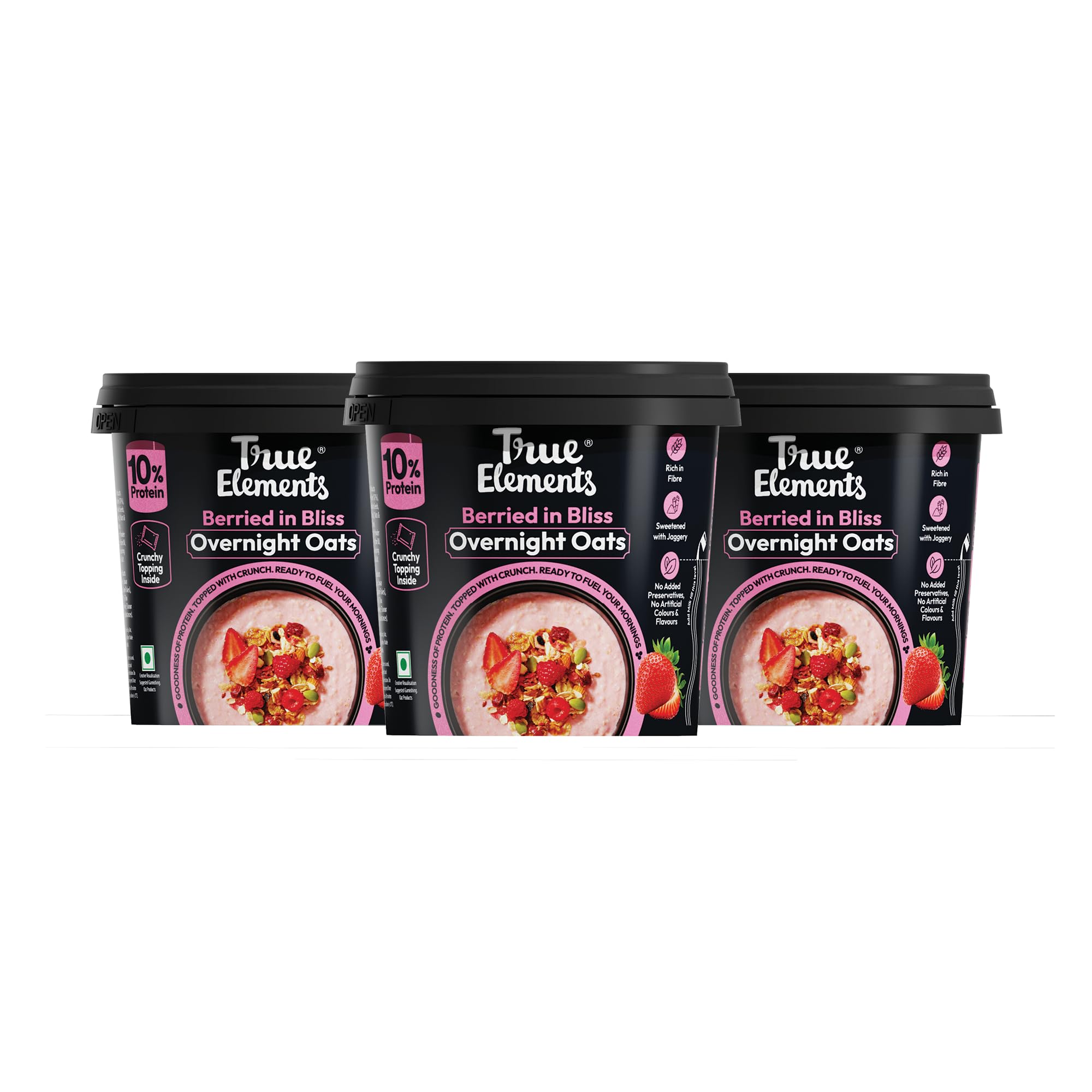 True Elements Overnight Oats Berried in Bliss 186 g (Pack of 3 * 62 g)-picture-19