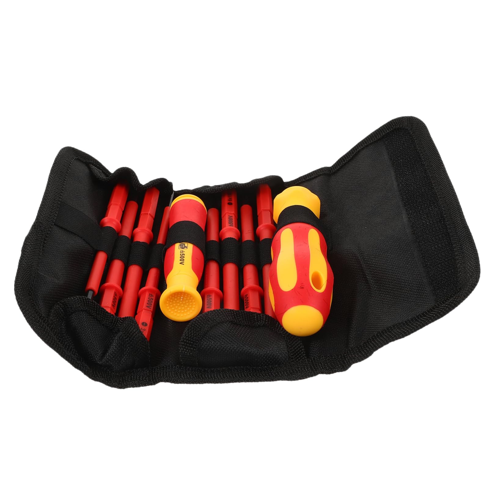 Uonlytech 5 Juegos conjunto herramientas electricista casa destornillador charriot herramientas electricas soporte tornillo ensacado colocar Poseedor Broca acero al cromo vanadio