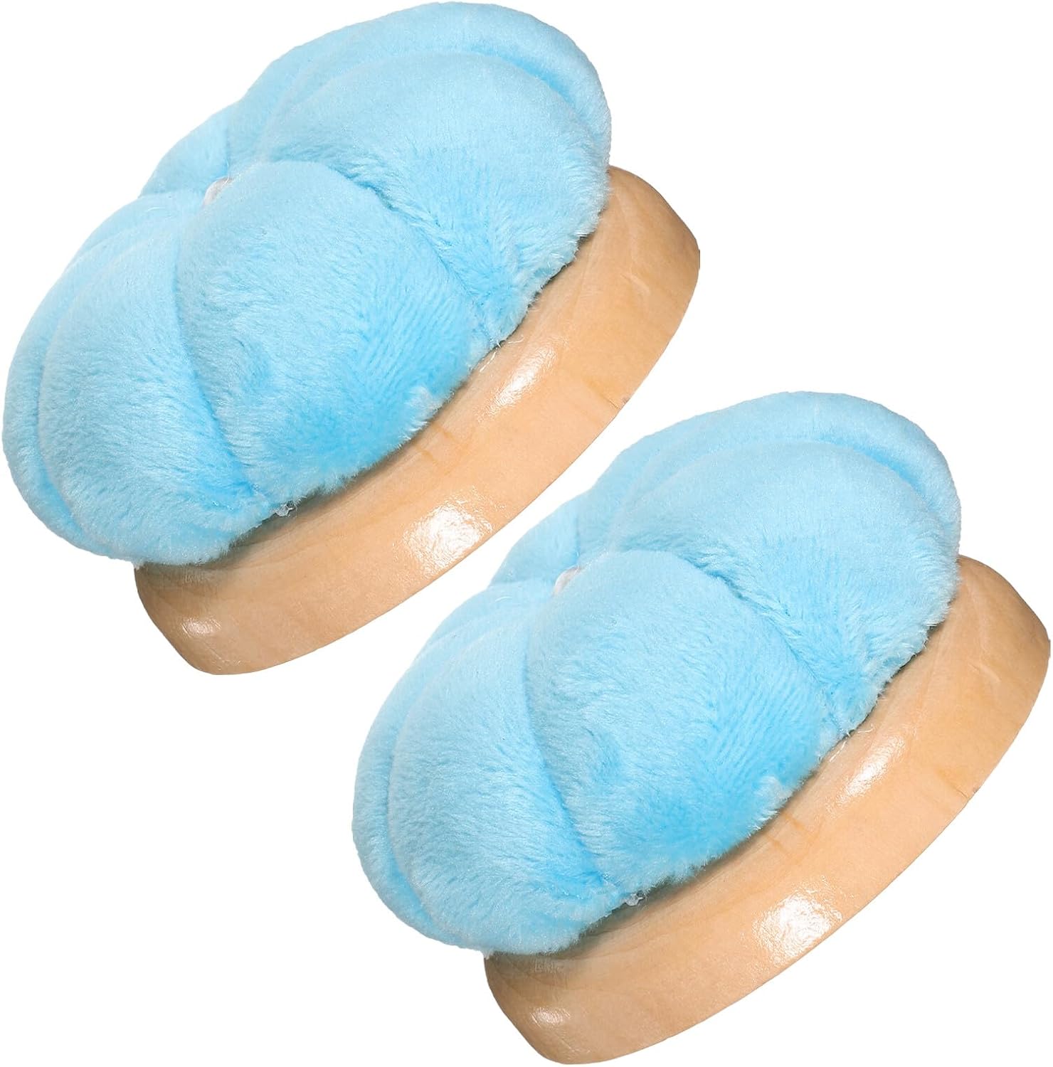 GETAJGHSD 2pcs Pumpkin Sewing Pincushions Needle Organizer with Plush Fabric, Sky Blue Embroidery Pin Cushions for DIY Crafts and Quilting Storage