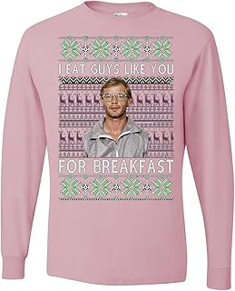 wild custom apparel I Eat Guys Like You for Breakfast Ugly Christmas Mens Long Sleeves