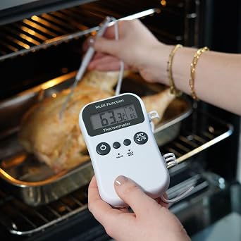 Multi-function digital catering thermometer with probe