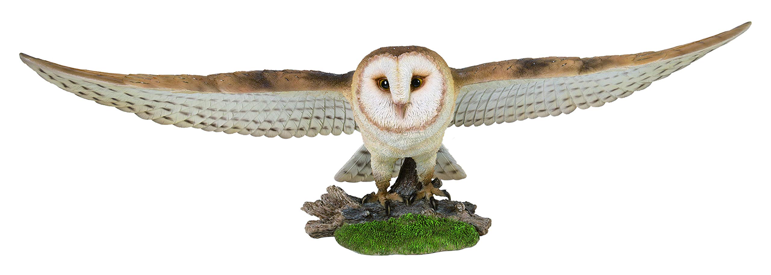 Vivid Arts | Large Real Life Flying Barn Owl | Resin Home or
