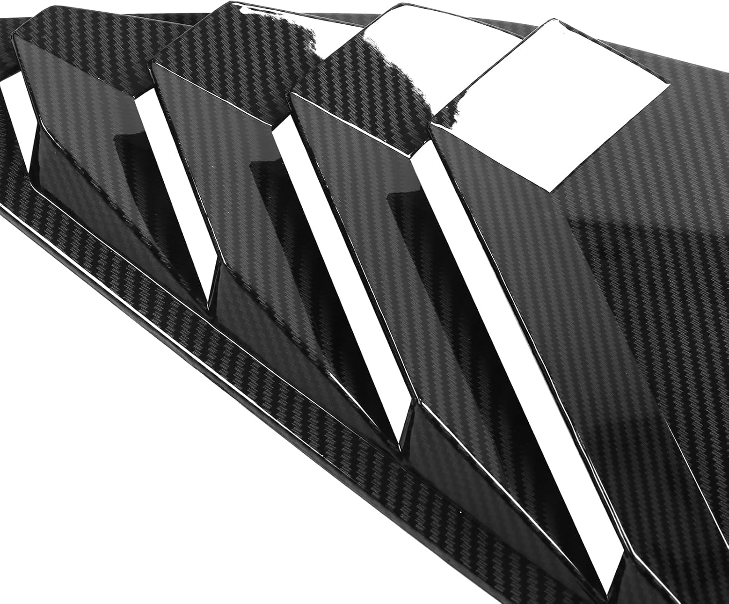 FREEMOTOR802 Side Quarter Window Louvers Fits 2023-2025 Honda Accord Sedan 4-Door, Carbon Fiber Print ABS IKON Style Side Window Louvers Scoop Sun Shade Vent Cover Left Right Pair