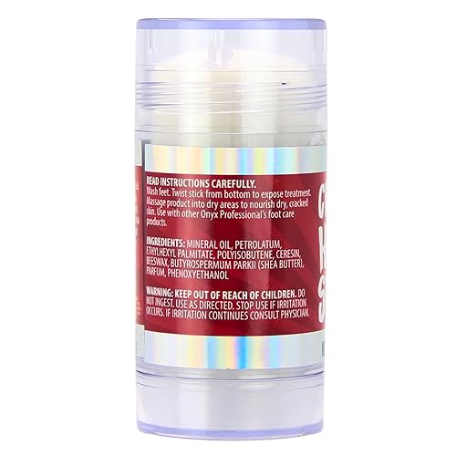 Miniatura 9 de Onyx Professional Bálsamo reparador de talón agrietado, aroma cítrico, 1 paquete  Talones secos agrietados tratamiento para pies agrietados, bálsamo