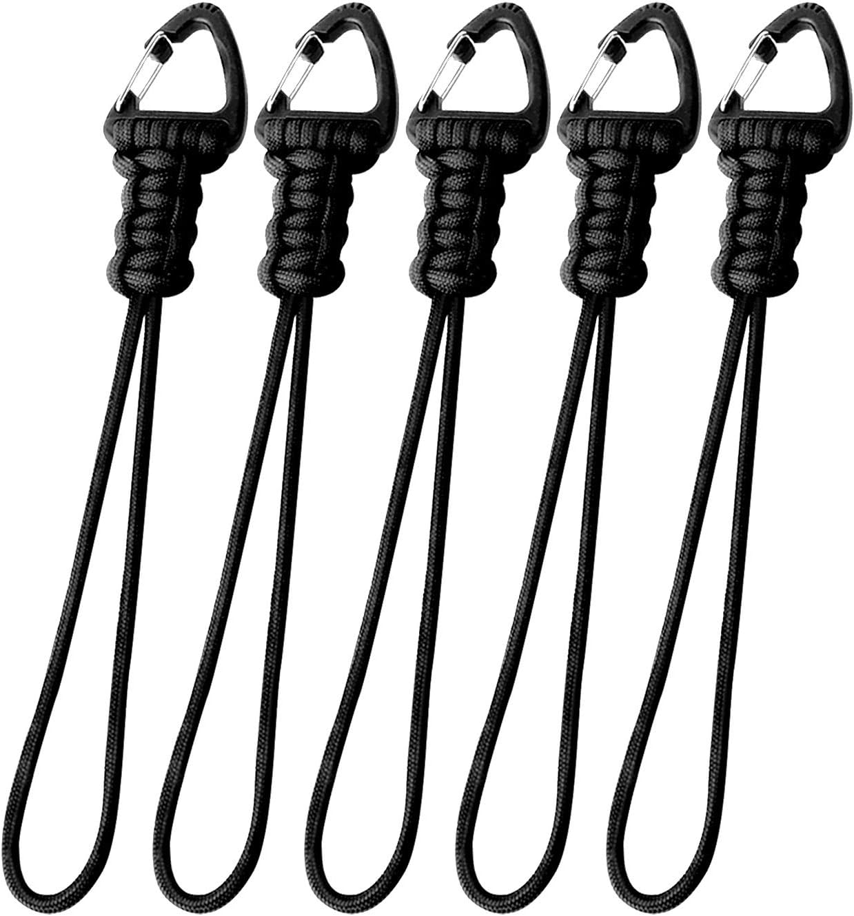 Paracord Lanyard Keychain, Military Hand Wrist Strap Tool Lanyard with Key Chain