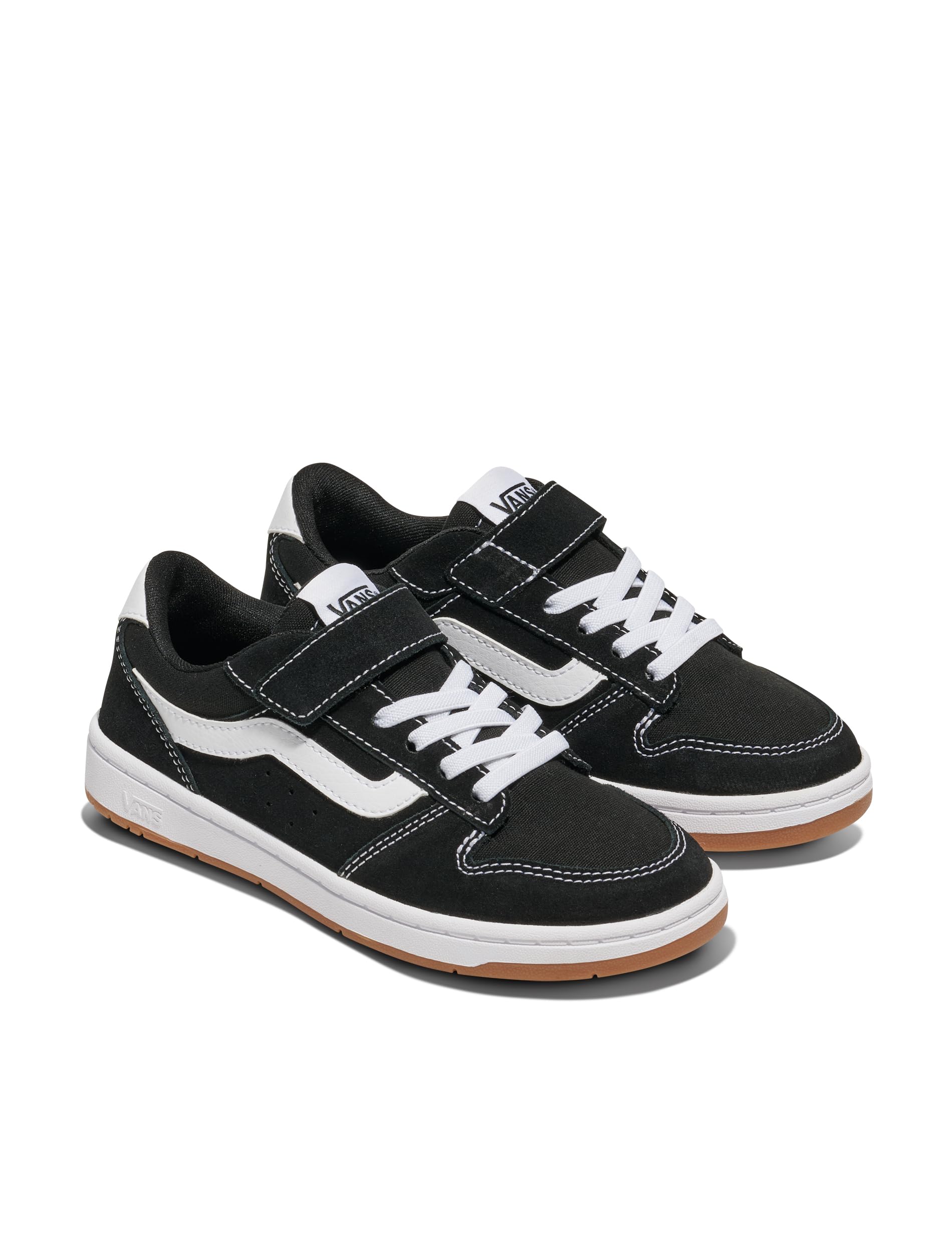 Vans Ryland LS V Suede Canvas Black White schwarz