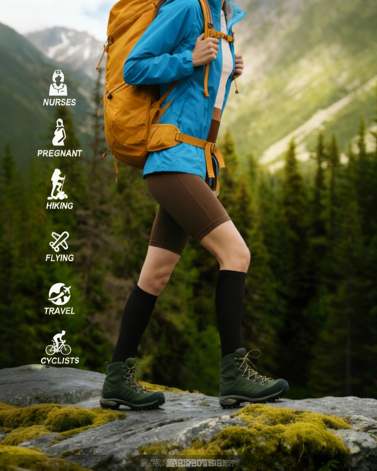 4 Pairs Compression Socks for Women & Men Circulation 15-20 mmHg - Best Support for Nurses, Running - 4