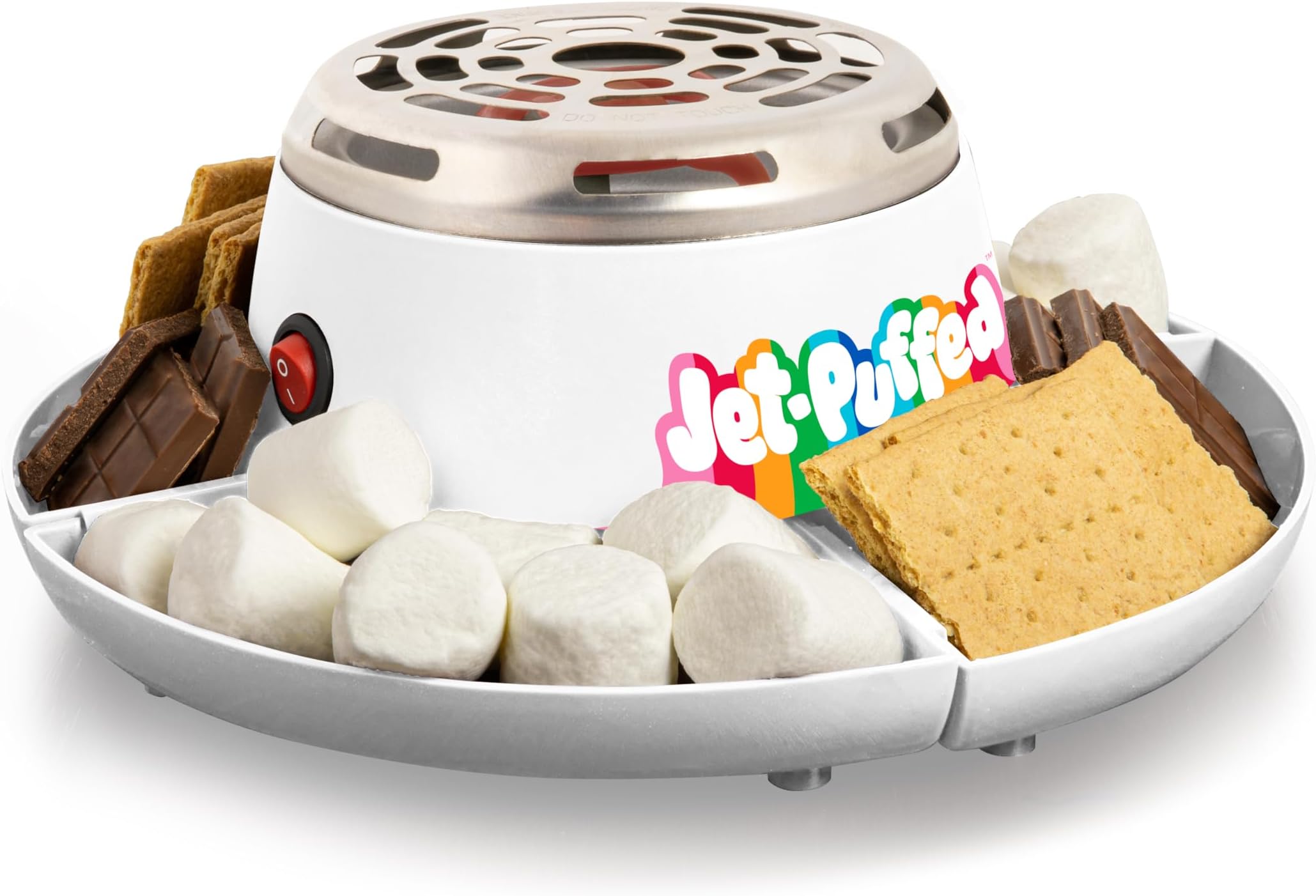 Nostalgia Jet-Puffed Indoor Electric Stainless Steel S'Mores Maker