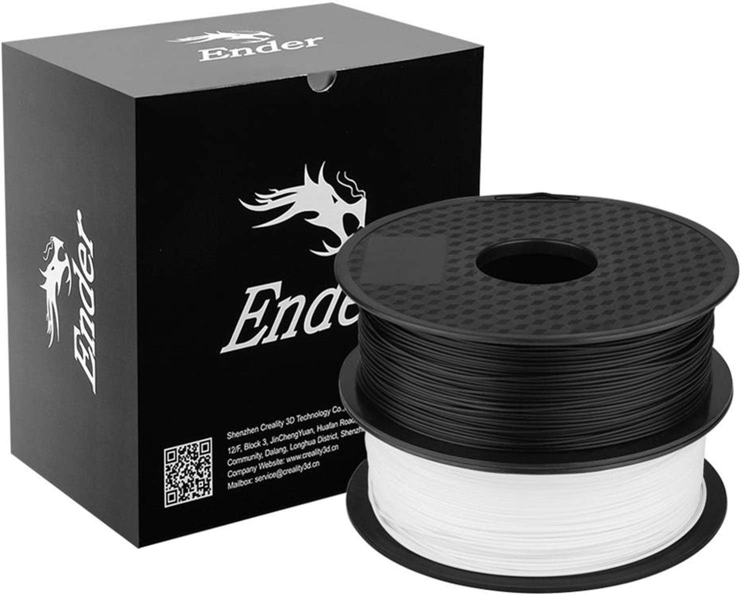 3D Printer Filament White/Black Color 3D Printer PLA Filament 1.75 Mm Materials 1KG/Roll for(Black n White)