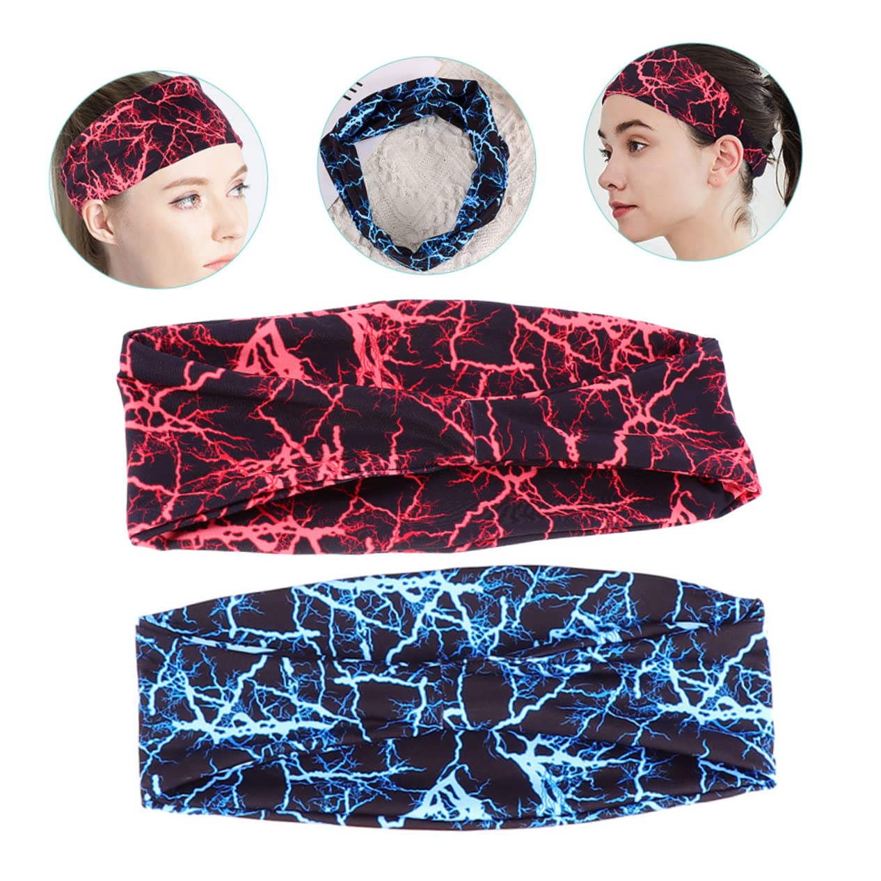 BESPORTBLE 10pezzi Fasce Per Elastiche Multi-funzione Per Allenamento Fasce Sportive Assorbenti Sudore Per Attività Fisica e Occasioni Speciali