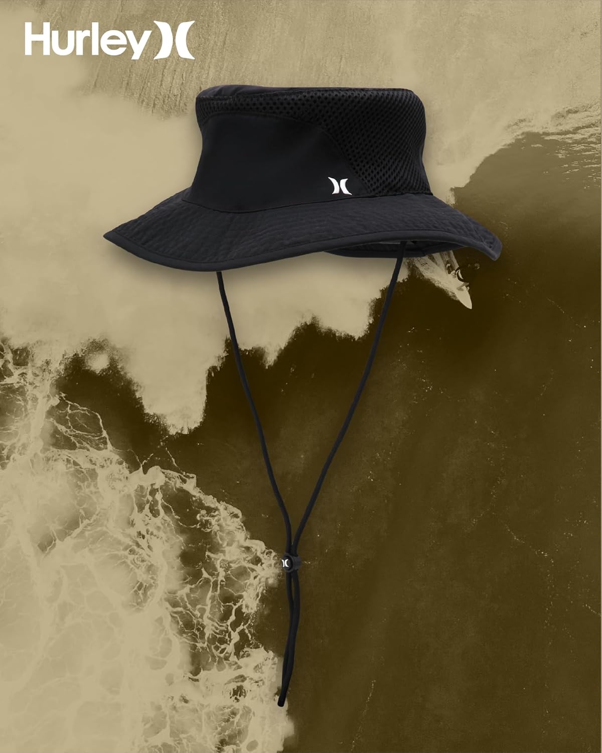 Hurley Men's Boonie Hat - Moisture Wicking and Packable Full Brim Sun Hat UV Protection for Fishing, Hiking, and Safari - Image 7