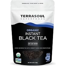 Terrasoul Superfoods Organic Instant Black Tea, 3.5oz &ndash; Premium, Bold &amp; Smooth Flavor, USDA Organic