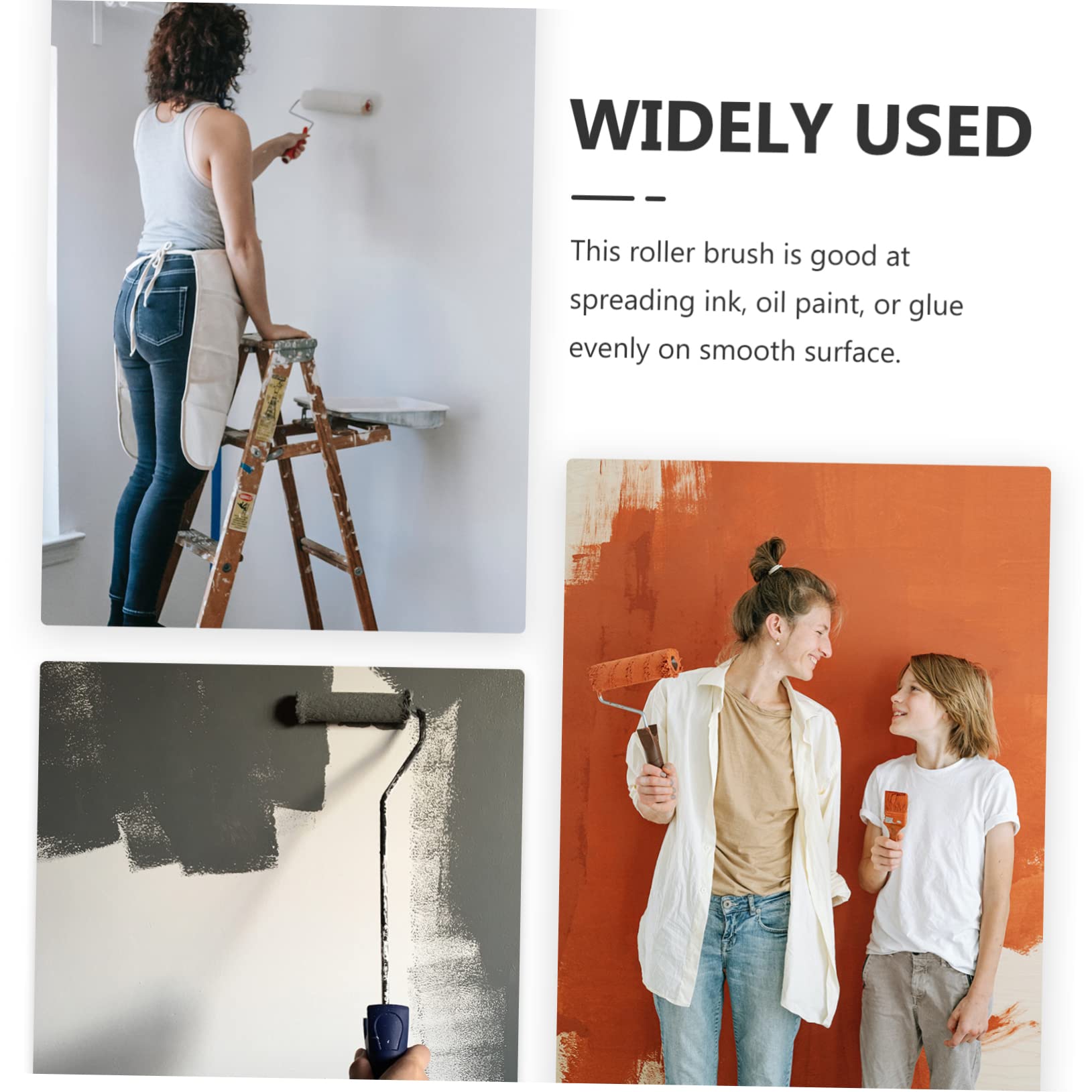LIFKOME Per Pittura Professionale in Microfibra Rulli Staccabili Per Verniciatura Uniforme Adatti Soffitti e Mobili Leggero e Comodo Da Usare