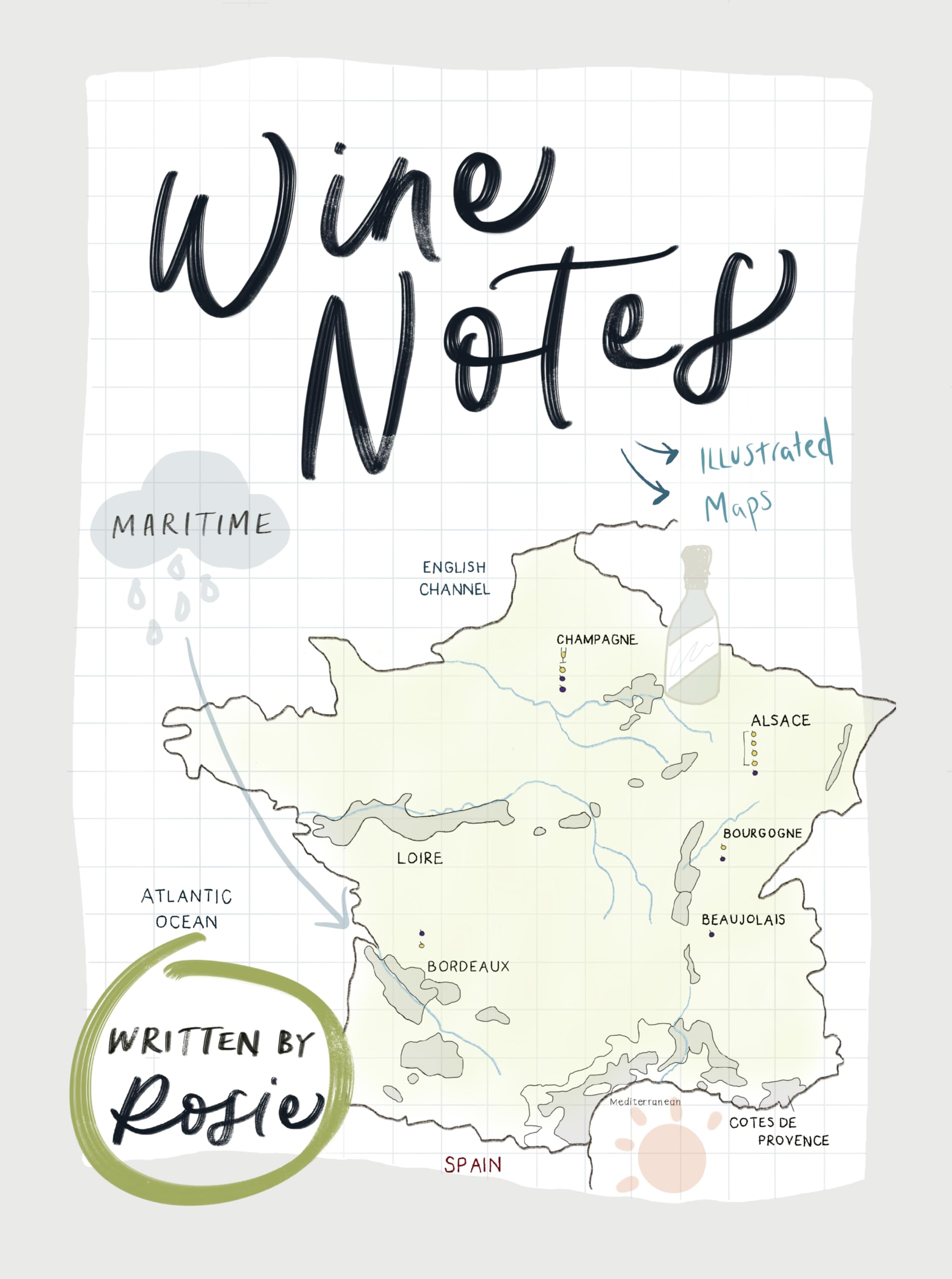 Wine Notes : My illustrated wine maps and study notes (English Edition)