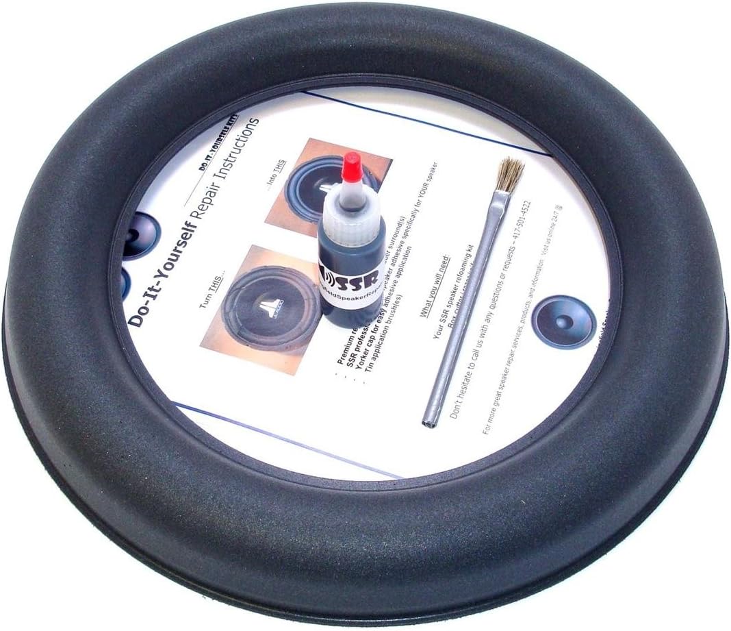 Springfield Speaker Single Subwoofer Foam Surround Edge Repair Kit - Compatible with JL Audio 13W7, 13W7-D1.5, 13W7AE, 13W7AE-D1.5-13.5 Inch