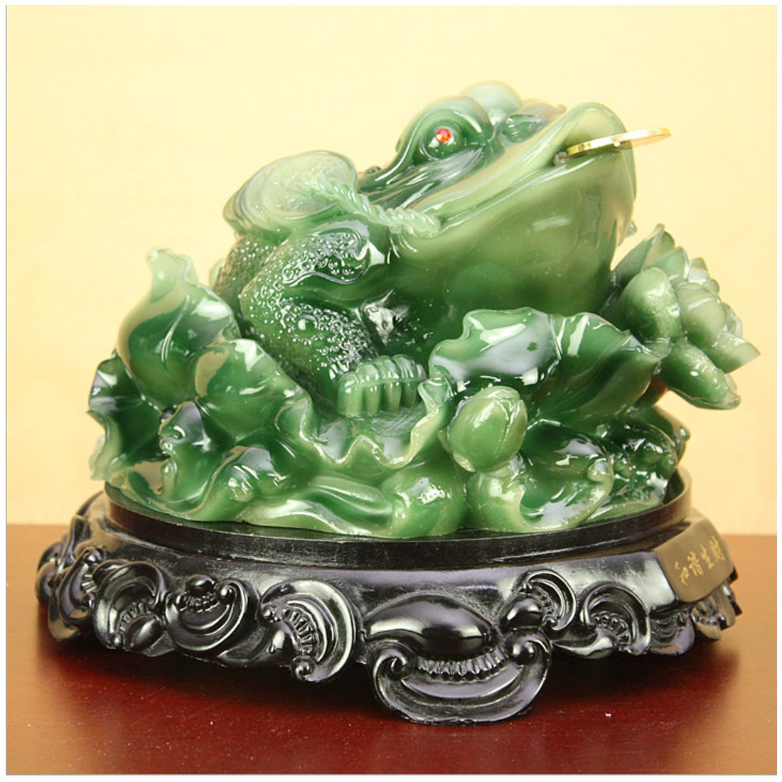 Amazon.com: Feng Shui Fortune Coin Green Money Toad/Frog/Chan Chu