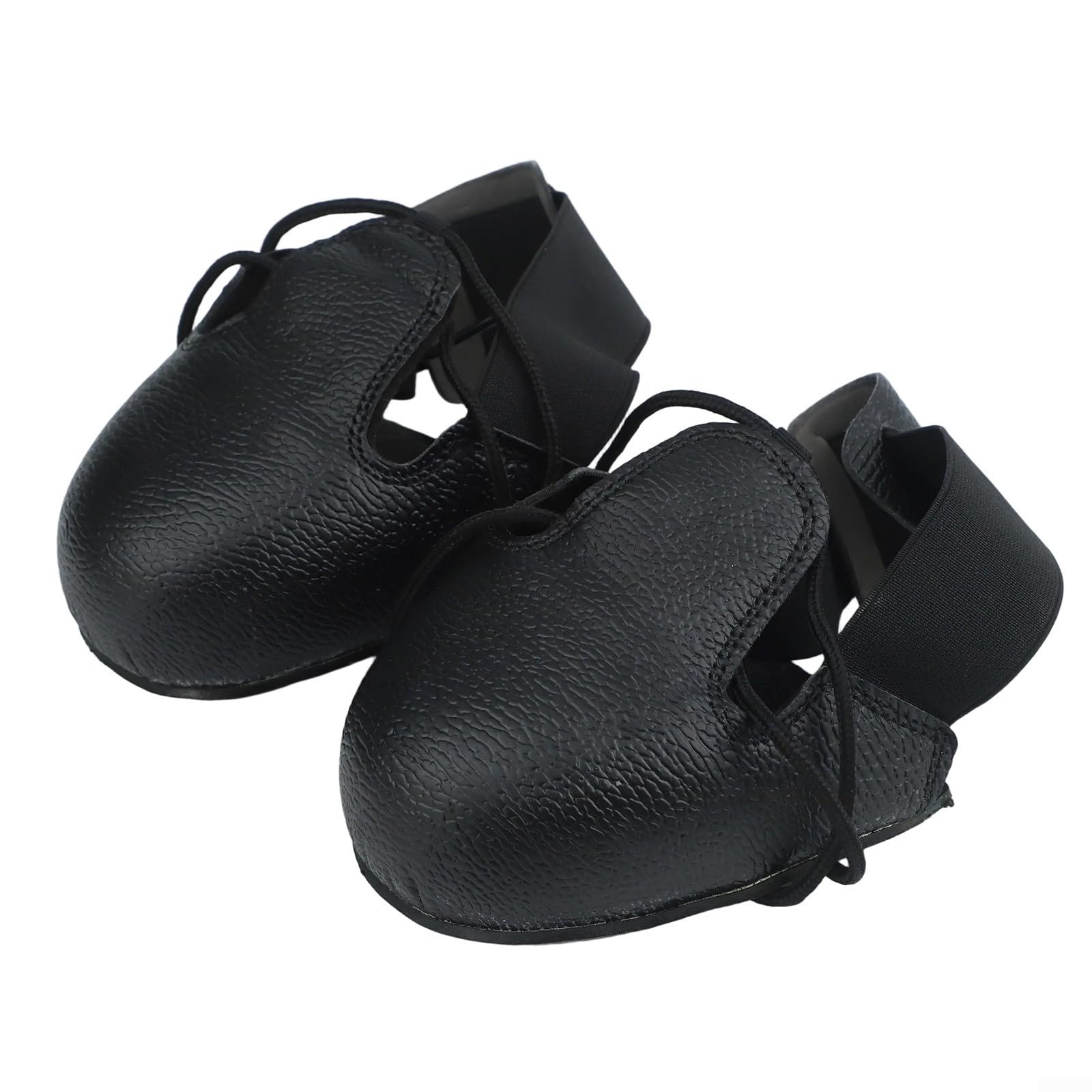 Cubiertas de zapatos de seguridad con puntera de acero, protección antigolpes, antideslizante, equipo de seguridad industrial para hombres y mujeres, tallas europeas 32-45, negro, 22 x 10 x 9 cm