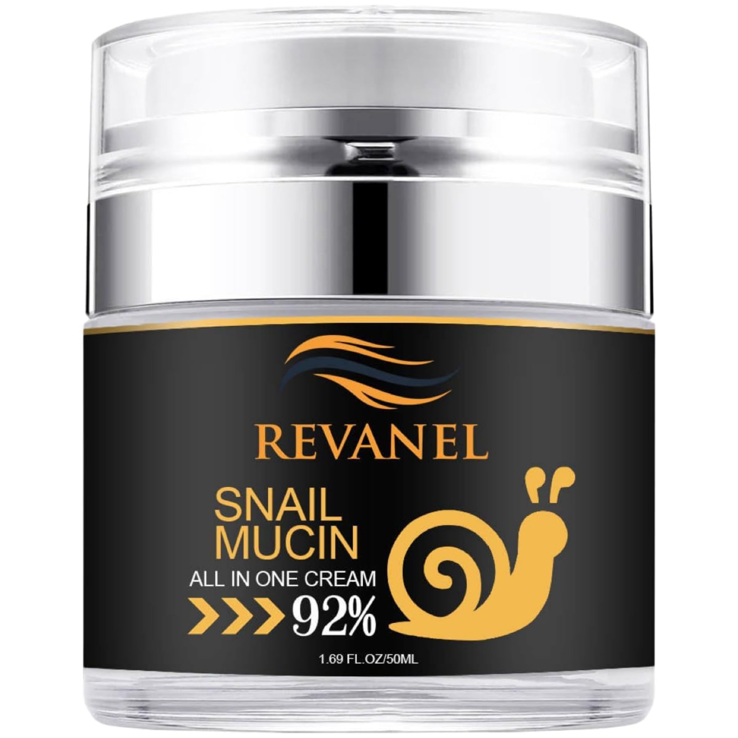 Snail Mucin 92% All-in-One Repairing Cream - Ultimate Hydrating & Healing Moisturizer, Korean Skincare, Facial Cream, Anti-Aging, Soothing, 50ml (1.69