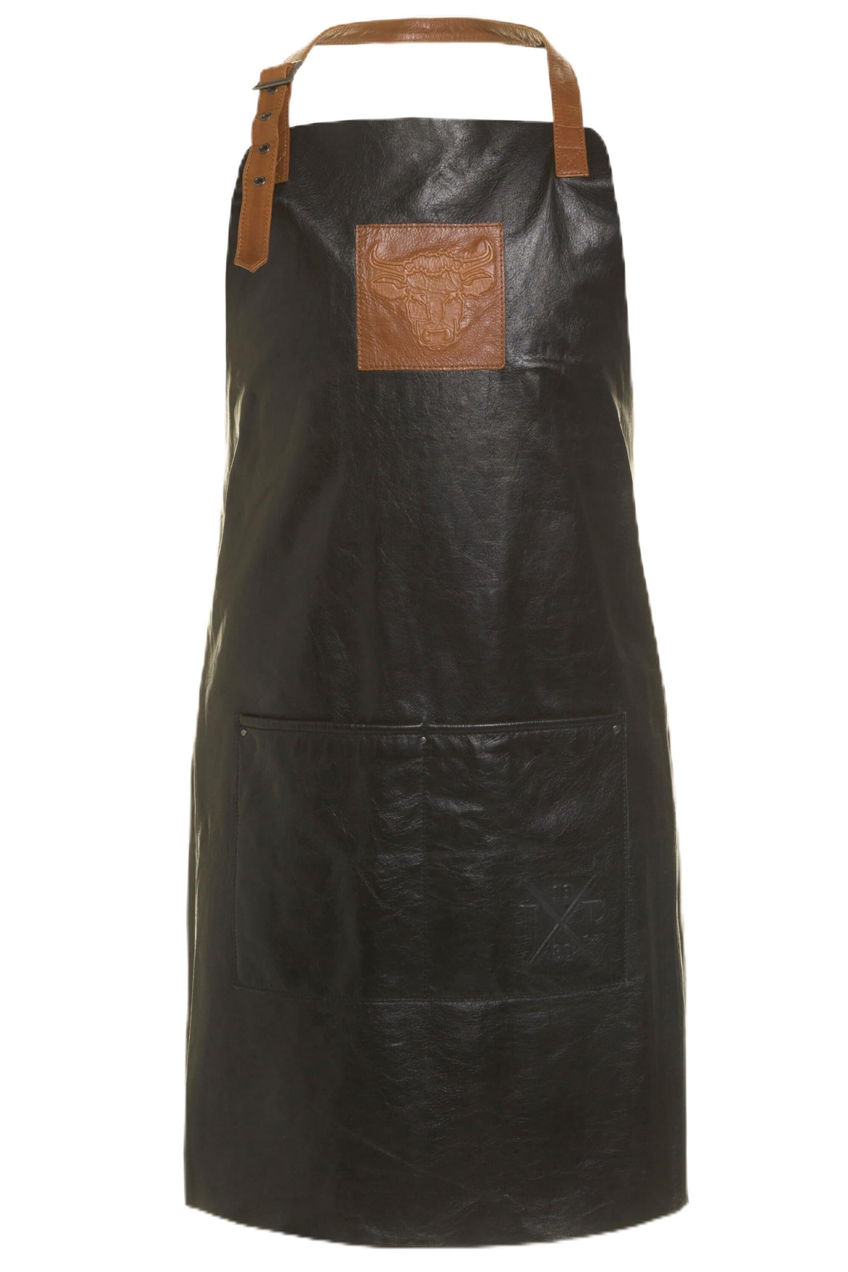 JP 1880 Herren große Größen Übergrößen Menswear L-8XL Lederschürze, Grillen, PullUP Büffelleder, im Nacken verstellbar 803288