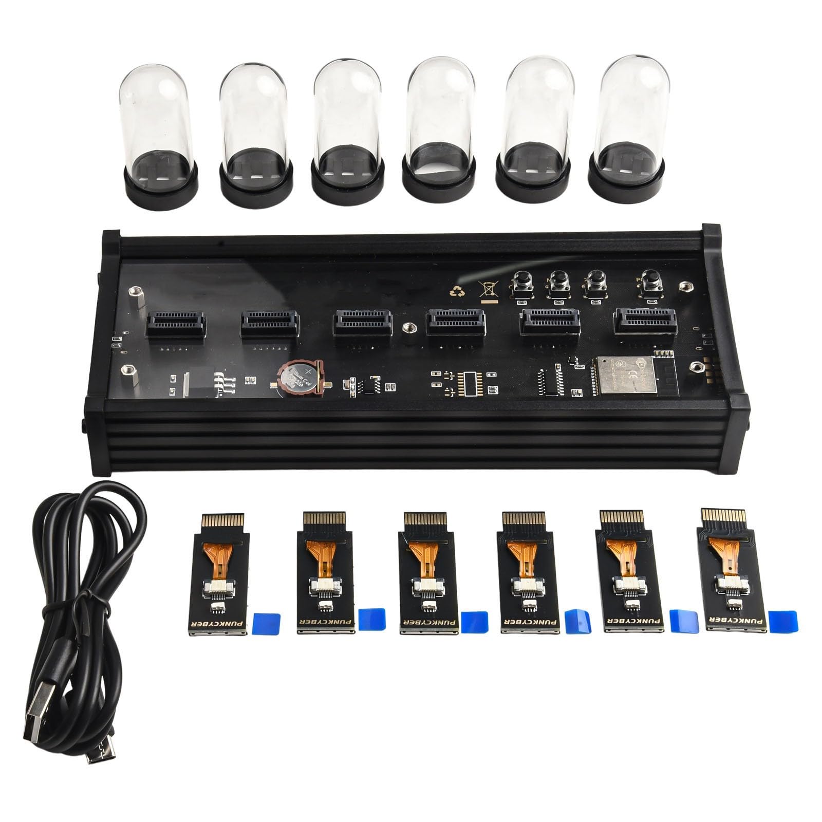 EleksMaker EleksTube IPS reloj retro analógico para decorar tu escritorio de trabajo