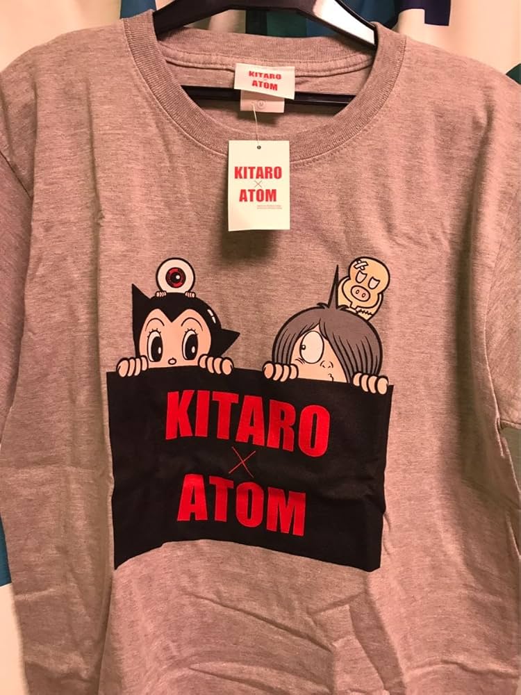 Amazon.co.jp: KITARO×ATOM tシャツ m 水木しげる 手塚治虫