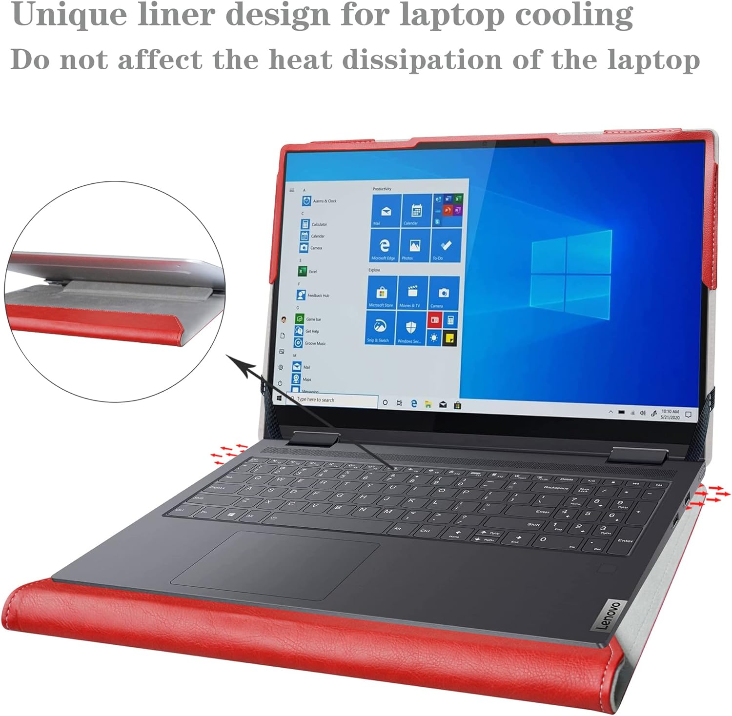 Alapmk Protective Case for 16"" HP EliteBook 660 G11/HP EliteBook 665 G11/HP EliteBook 860 G11/HP ProBook 460 G11/HP ProBook 465 G11/HP ZBook Power 16 G11/HP ZBook Firefly 16 G11,Red, TMJ0314-2