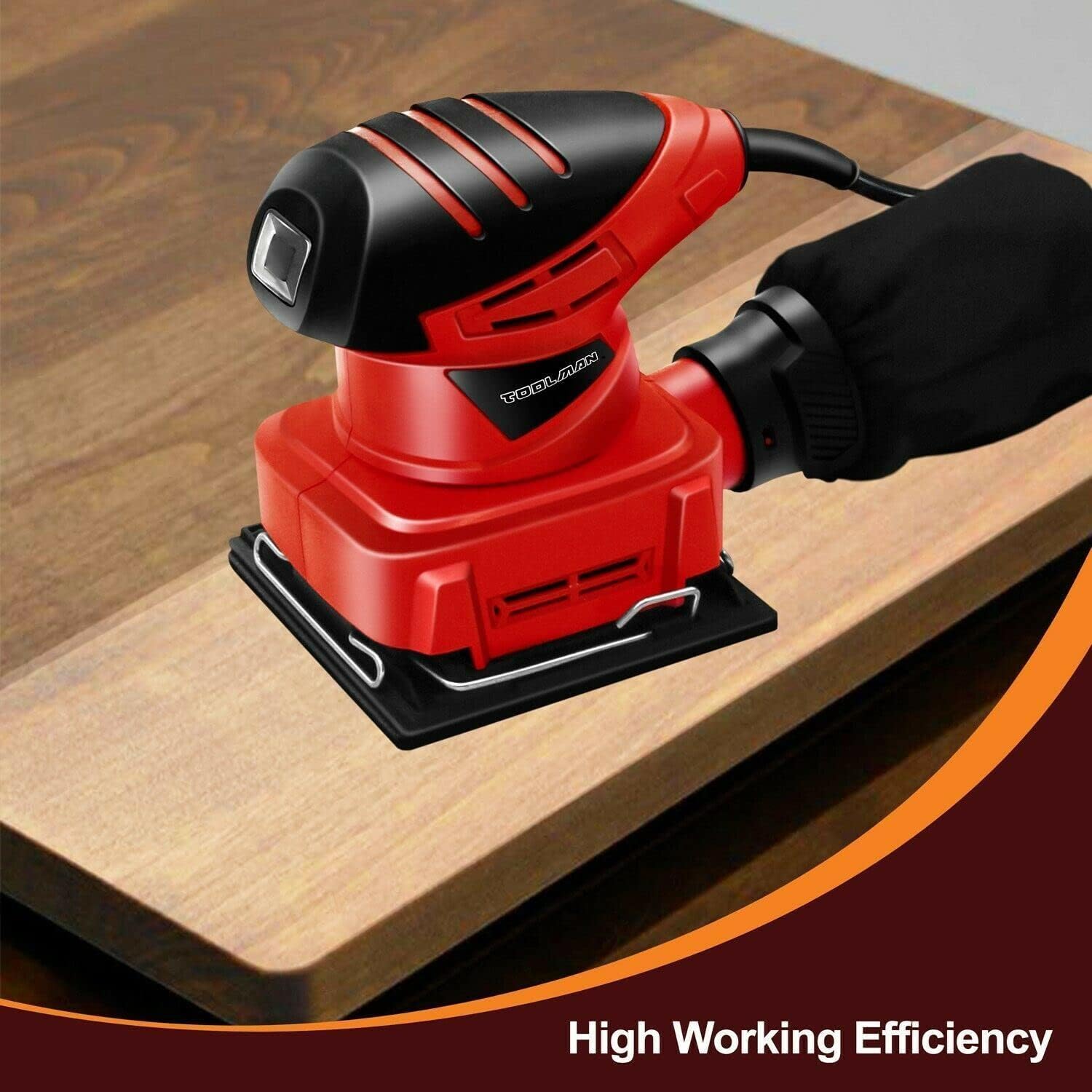 For 1/4 Sheet Pad Small Palm Sander Electric Finishing Detail Polisher