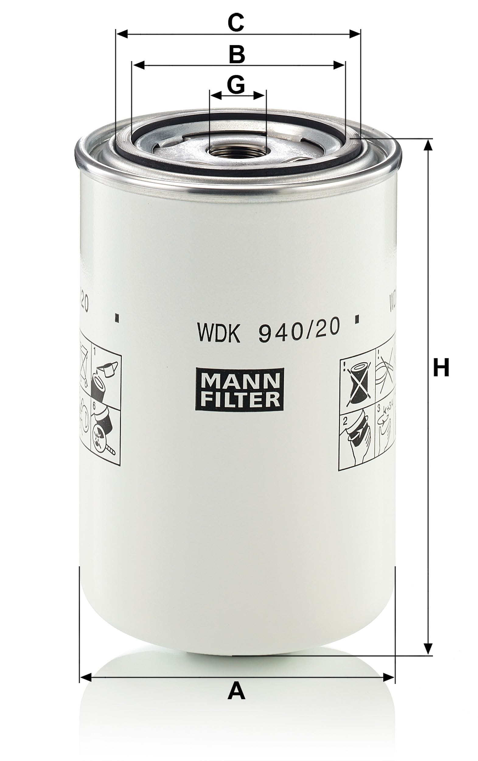 MANN-FILTER, WDK 940/20 Kraftstofffilter