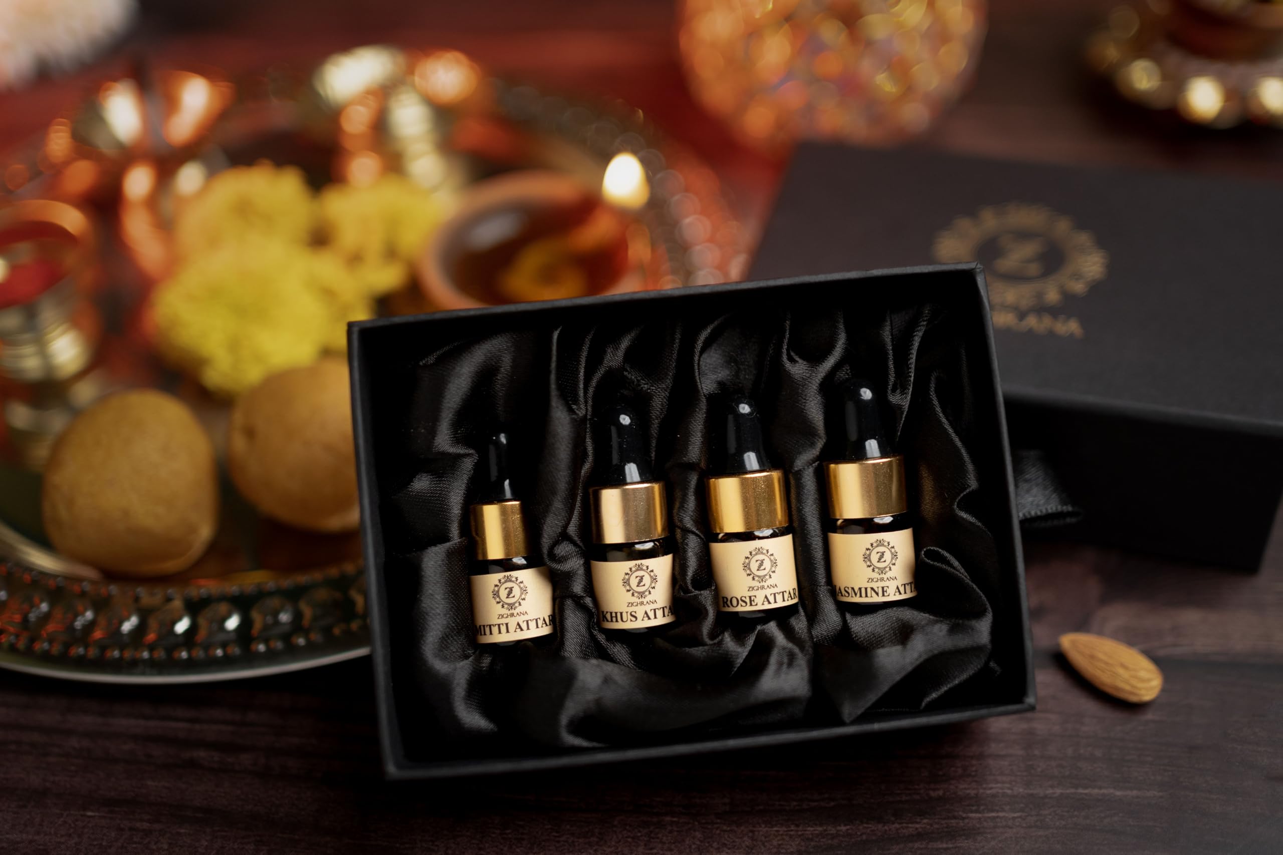 Discovery Kit – 4 Premium Attars (Mitti, Rose, Jasmine, Khus) | Alcohol-Free Natural Perfume Oils | Handmade in Kannauj | Luxury Fragrance Gift Set-image-10