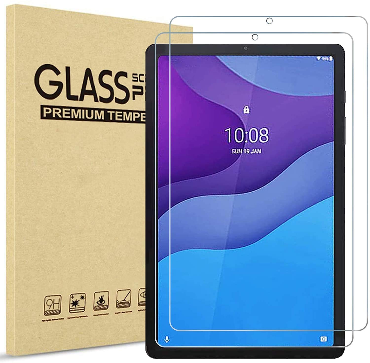 TECHSHIELD Tablet Tempered Glass Screen Protector Compatible with Lenovo Tab M10 HD 2nd Gen (TB-X306X) / Smart Tab M10 HD 2nd Gen (Pack of 2) (B08V89XTDZ) Amazon Price History, Amazon Price Tracker