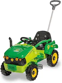 Calesita - TRACAMP VERDE - carrinho trator de guiar e pedalar