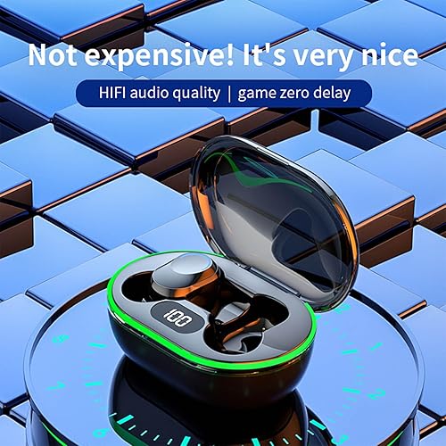 Miniatura 2 de Sentmoon Clearance Auriculares inalámbricos Bluetooth 5.3 Auriculares Bluetooth 5.3 Micrófono LED Digital muestra carga, IPX4 Auriculares