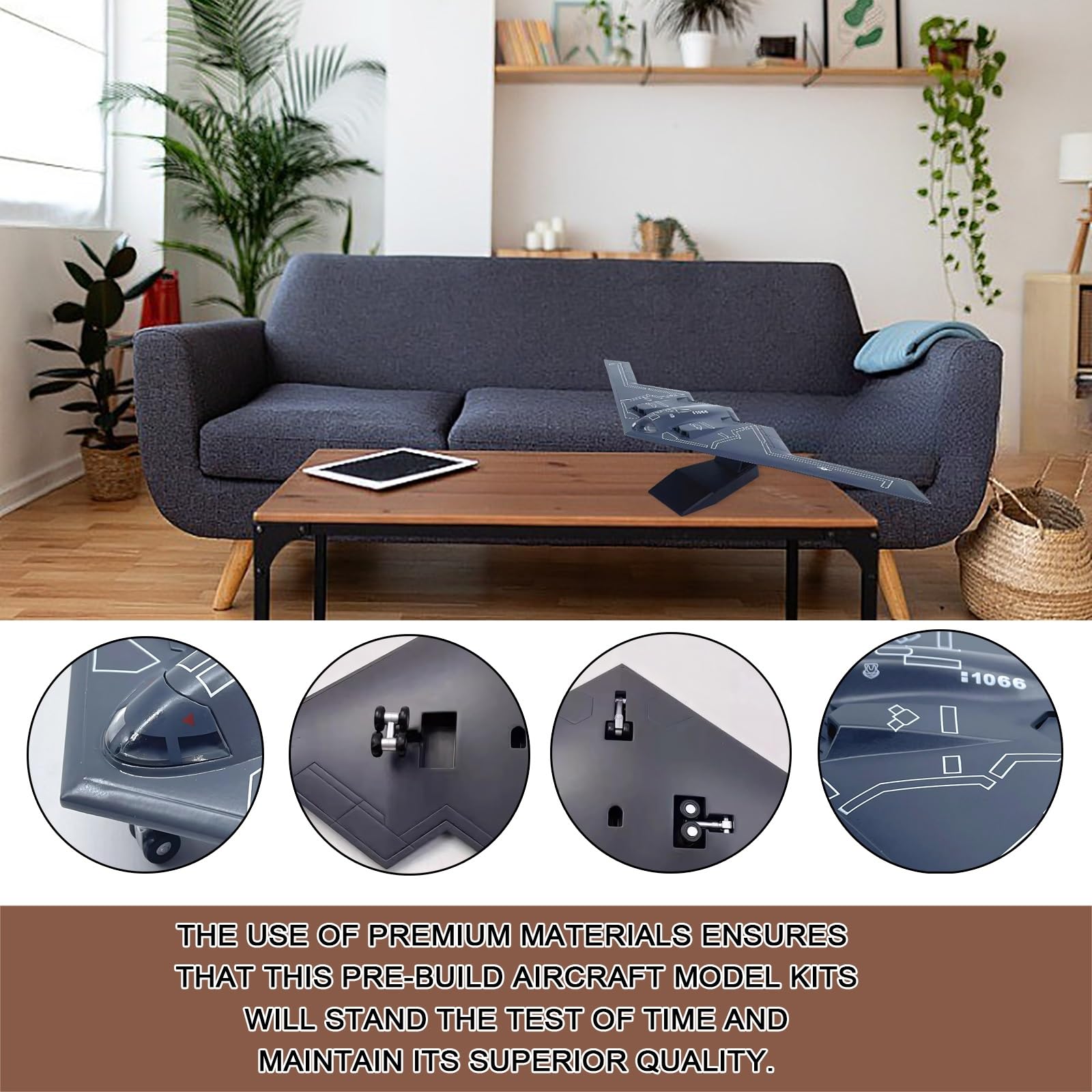 Modello militare metallo pressofuso scala 1/200 bombardiere stealth B-2 dell'aeronautica militare statunitense, aereo militare altamente dettagliato con carrello atterraggio retrattile