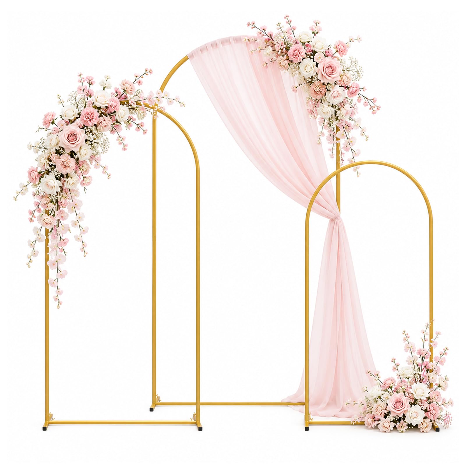 Juego de 3 arcos de boda (1,8 m, 2 m, 2,2 m)