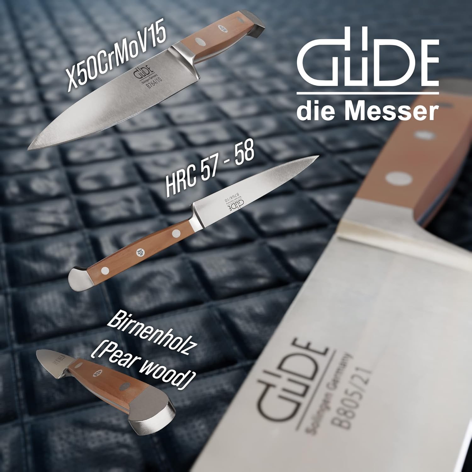 Güde Alpha Pear Series Hand Forged/Sharpened Paring Knife, 4-in - Ice Hardened Steel - Made in Solingen, Germany Since 1910