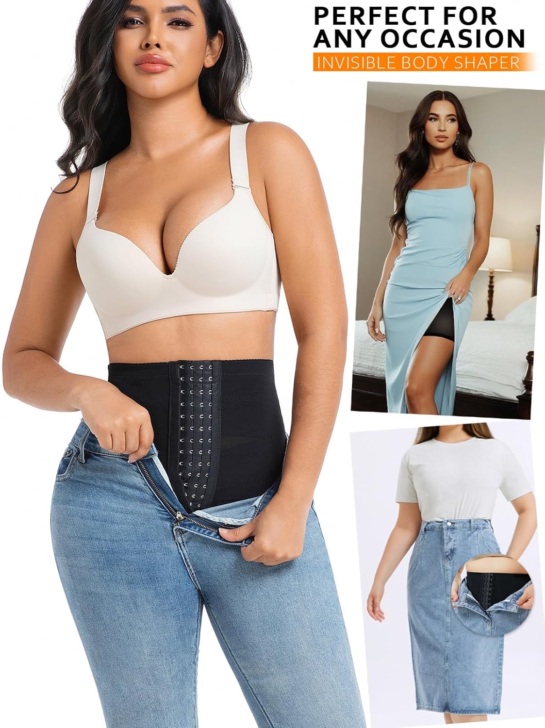 Shapewear Tummy Control Shorts for Women Hooks High Waisted Body Shaper Butt Lifting Panties Slimming Thigh Slimmer - Image 5