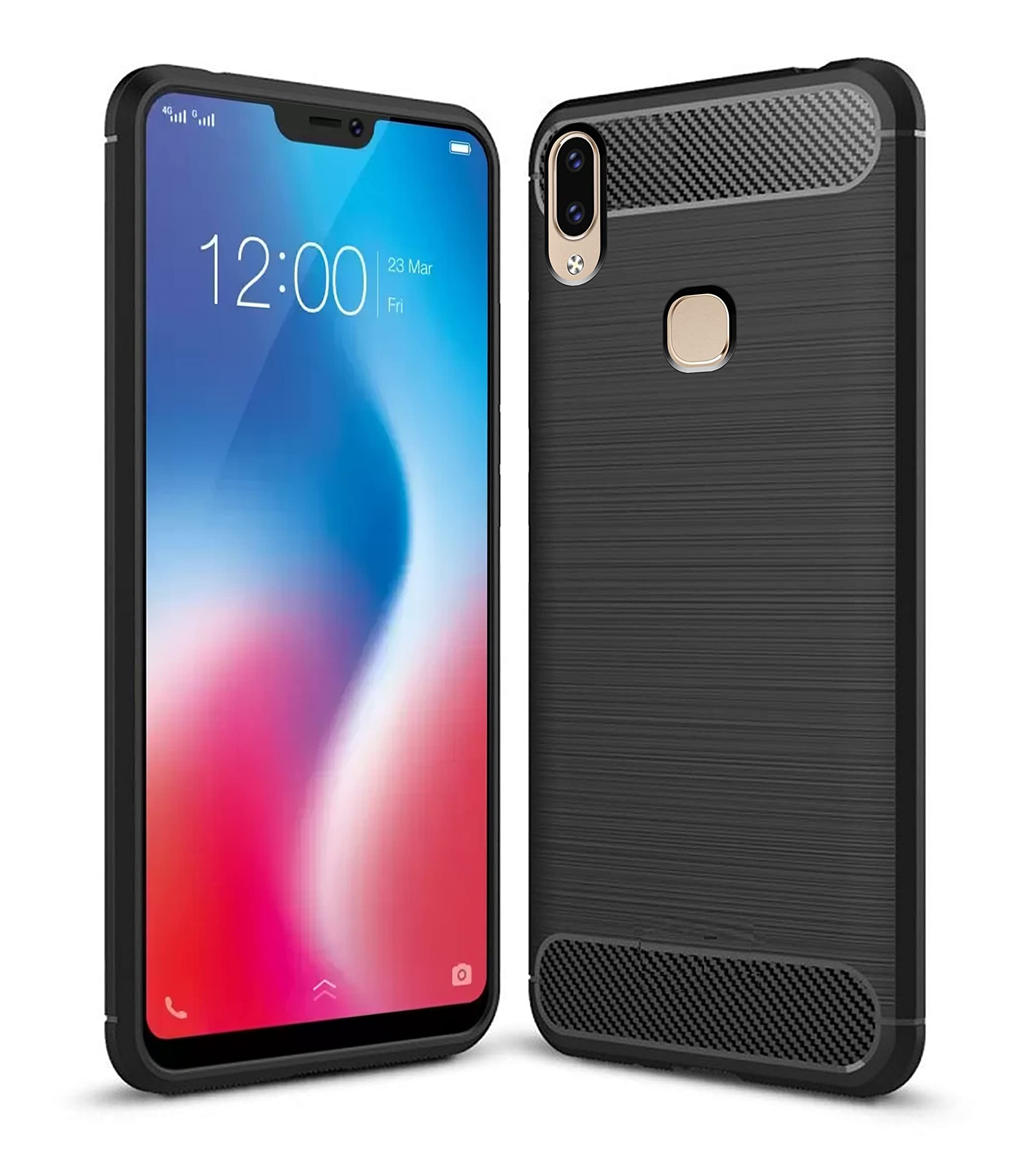 Zapcase Back Cover Case for Vivo V9 / Vivo V9 Pro/Vivo V9 Youth | Compatible for Vivo V9 / Vivo V9 Pro/Vivo V9 Youth Back Cover Case | 360 Degree Protection | Soft and Flexible (TPU | Matte Black) (B07DDJXHVJ) Amazon Price History, Amazon Price Tracker