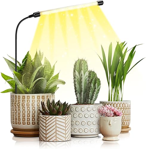 Miniatura 1 de bseah Luz de cultivo para plantas de interior, luz de crecimiento de plantas de espectro completo para semillas, suculentas, plantas pequeñas,