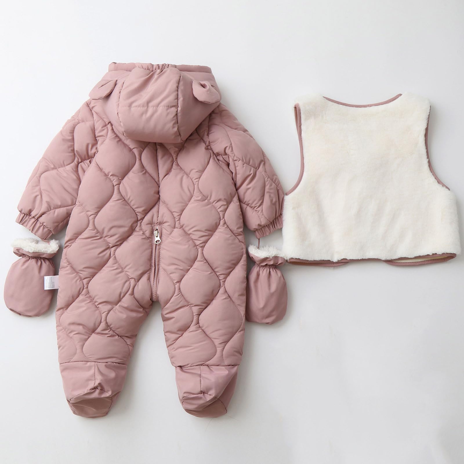 Tutine per Neonati Cartone Animato Tutina Tutine Tinta Unita per Neonati con Bottoncini Vestiti Bambino Baby Neonato Pagliaccetto Tuta Pagliaccetto con Cappuccio Tutina Unisex Morbida e Traspirante