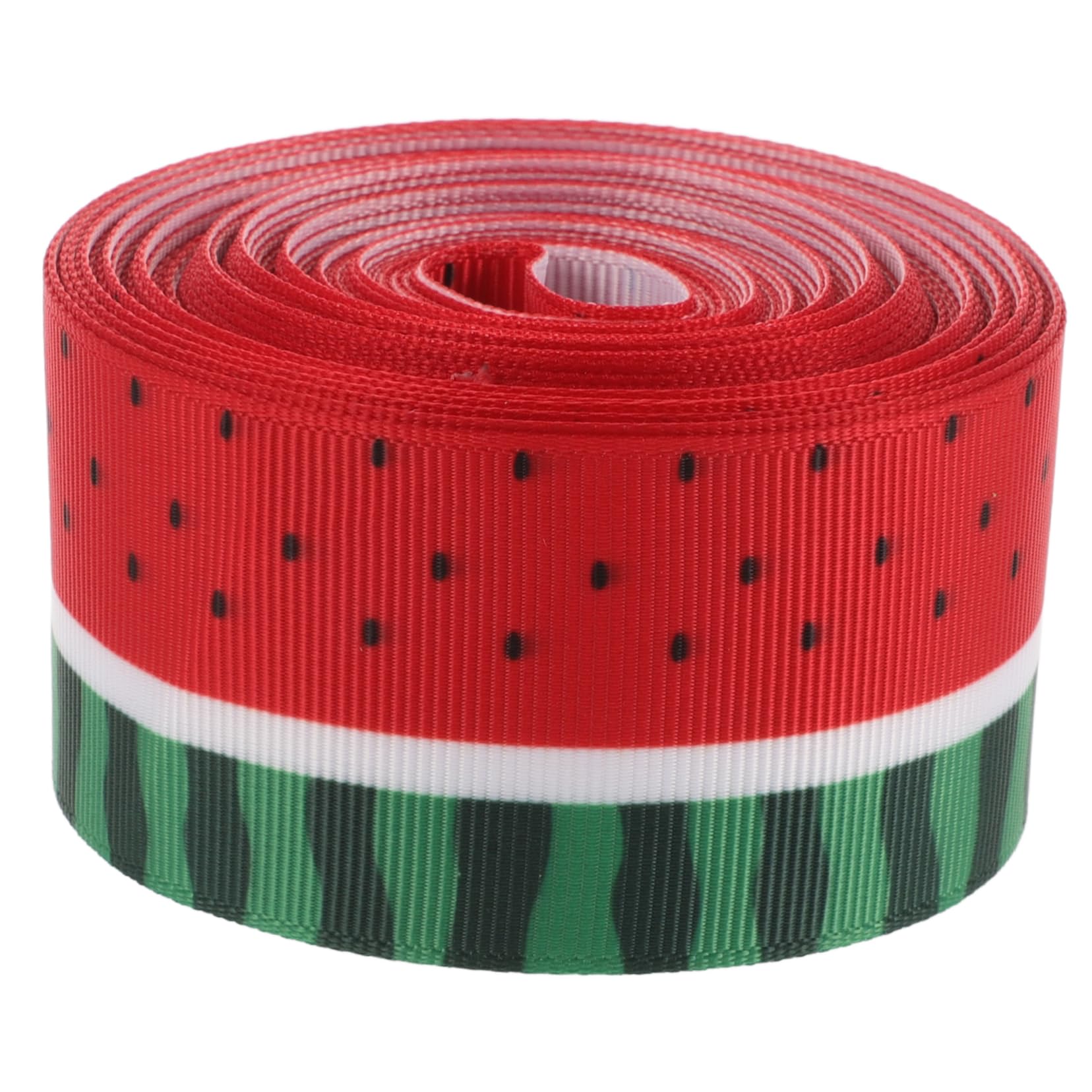 NUOBESTY 5rollen Wassermelonen-muster Geschenkband Yards Satinband Für Diy-dekoration Geschenkverpackung Und Bastelprojekte Leicht Und Tragbar Für Hochzeiten Partys Und Anlässe